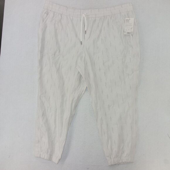 NEW Athleta Farallon Printed Joggers Pants White Grey Women's Plus 26 - Picture 6 of 13